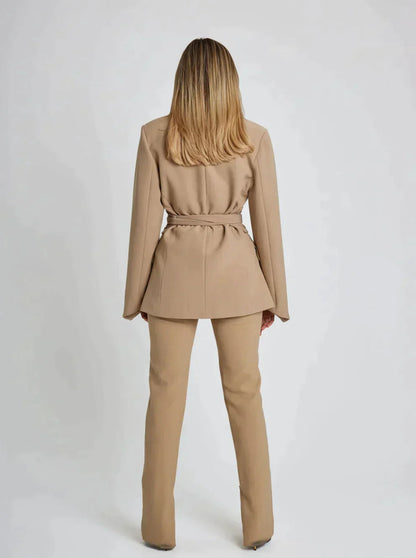 Dagmar - Fashionable Blazer With Innovative Belt Details For Style-Conscious Women