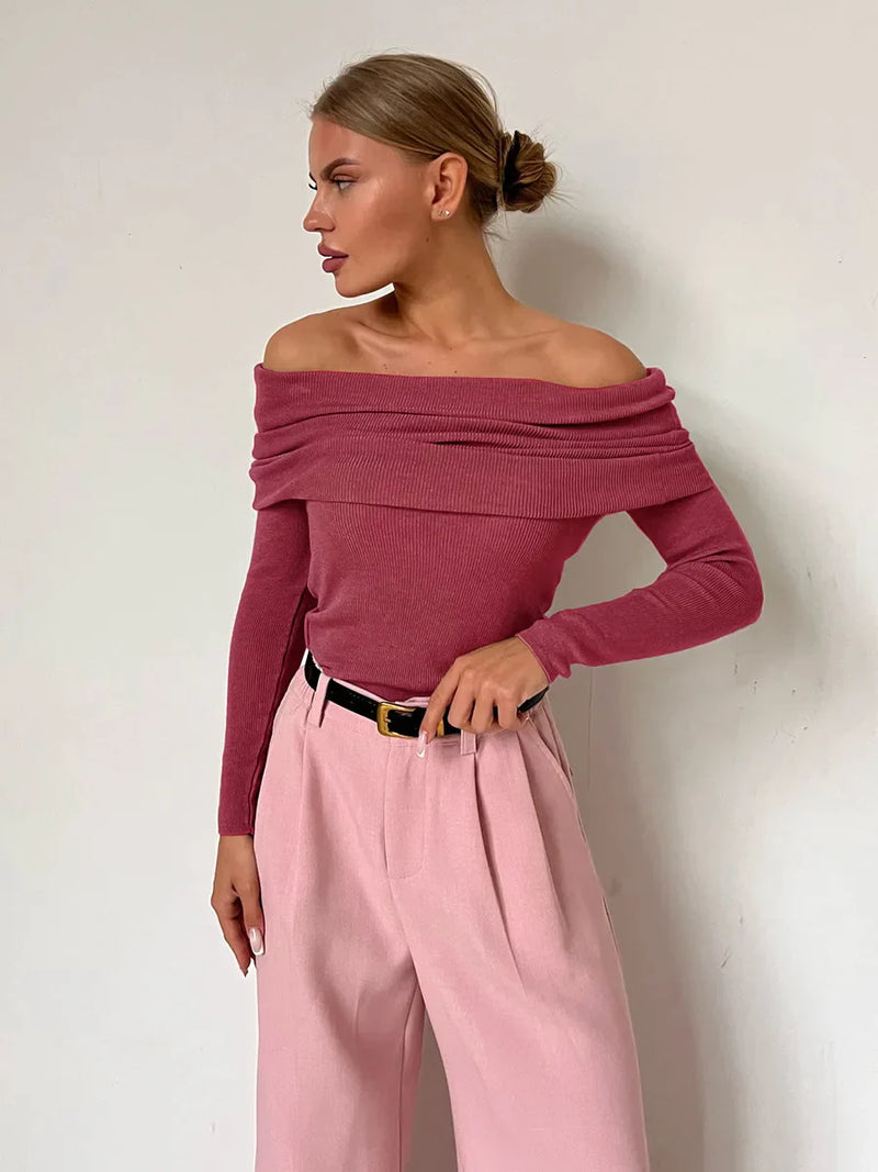 Daisy - Chic Style Off Shoulder Sweater