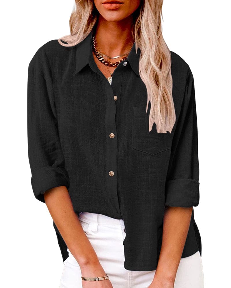 Hilda - Long Sleeve Blouse - Blouses & Shirts