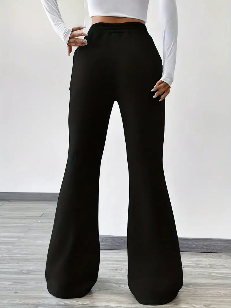 Irene - Stylish Autumn Casual High Waisted Trousers with Drawstring