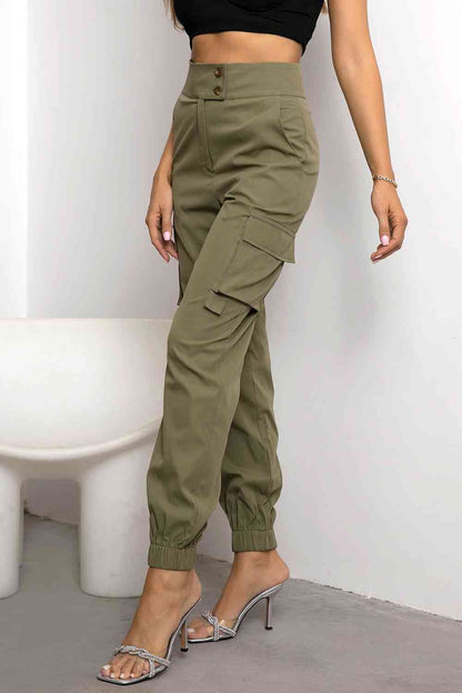 Jane - Stylish Autumn Casual High-Waisted Cargo Trousers