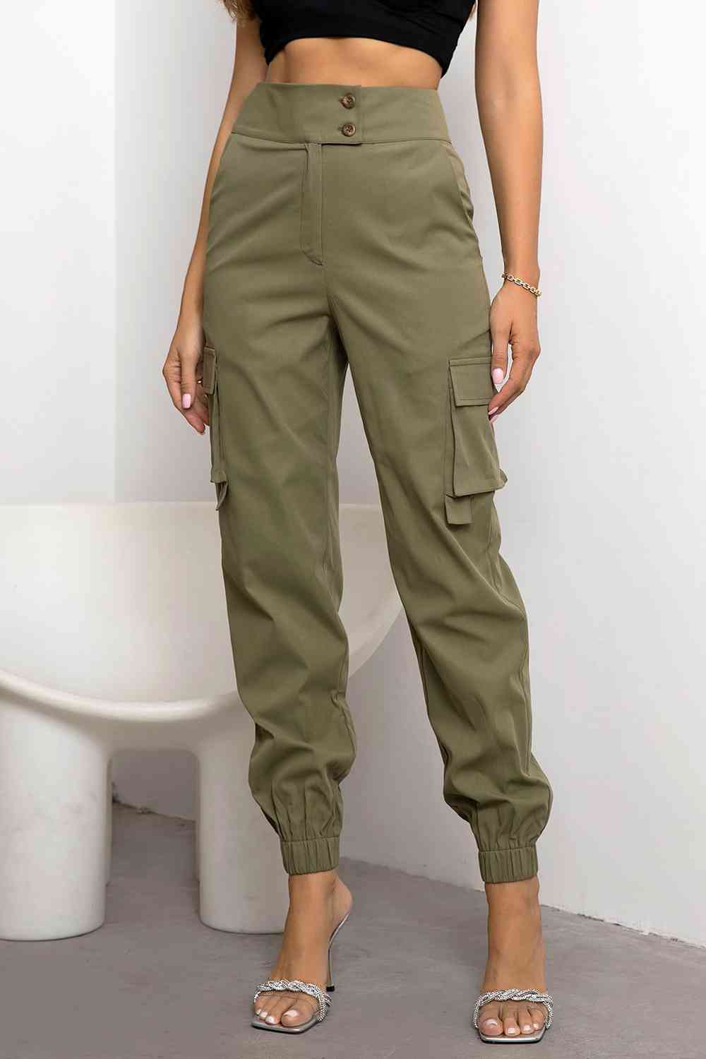 Jane - Stylish Autumn Casual High-Waisted Cargo Trousers