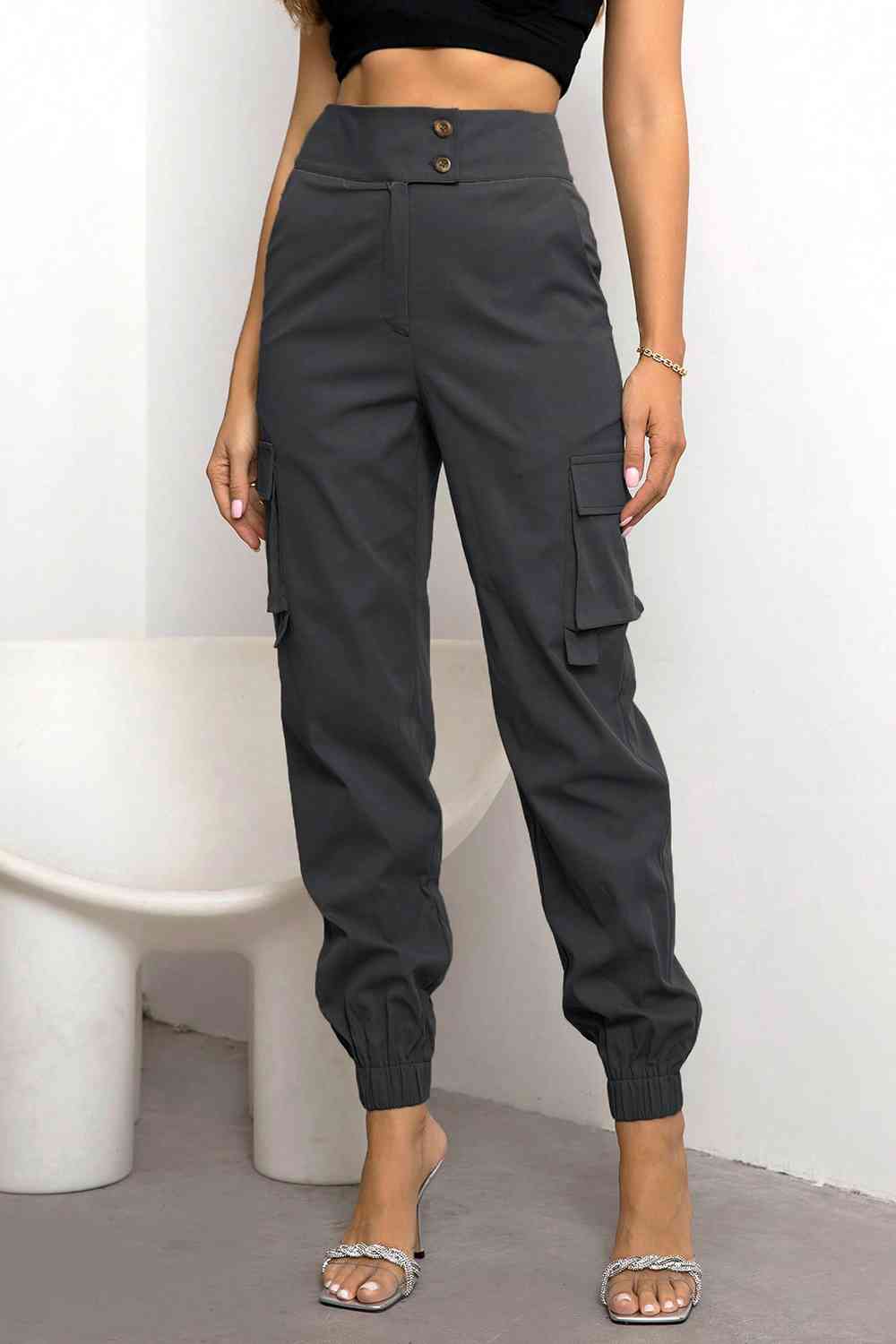 Jane - Stylish Autumn Casual High-Waisted Cargo Trousers