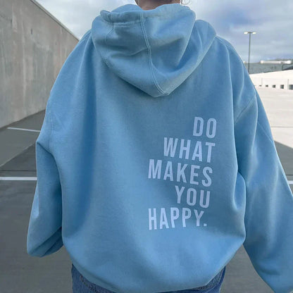 Jaq - Be happy oversized hoodie