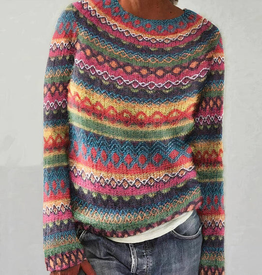 Jessica - Colorful Sweater For The Winter