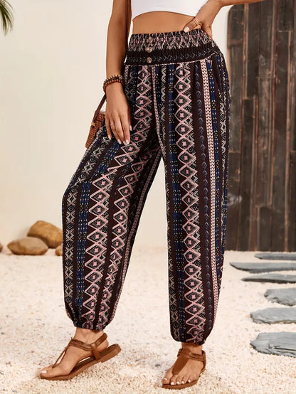 Leandrea - Boho Stylish Pants - Black / XS - Boho pants