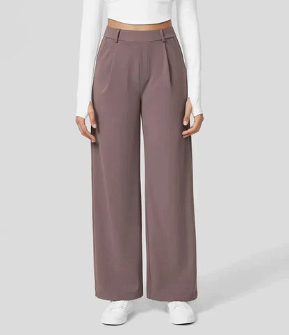 Lilly - High Waist Stretch Trousers with Straight Legs