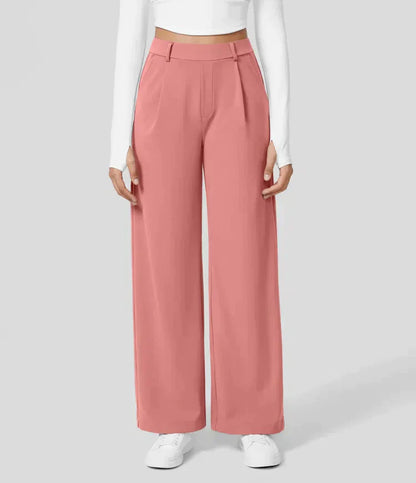 Lilly - High Waist Stretch Trousers with Straight Legs