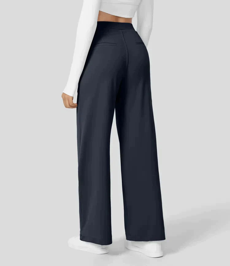 Lilly - High Waist Stretch Trousers with Straight Legs