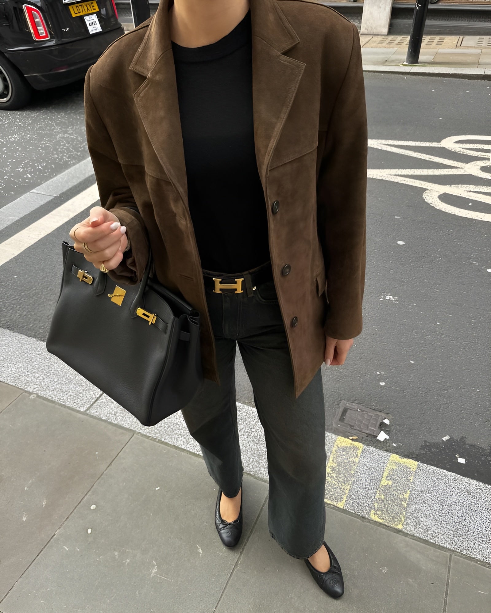 Lucy - Brown Suède Blazer Is The Perfect Attachment To Your Wardrobe