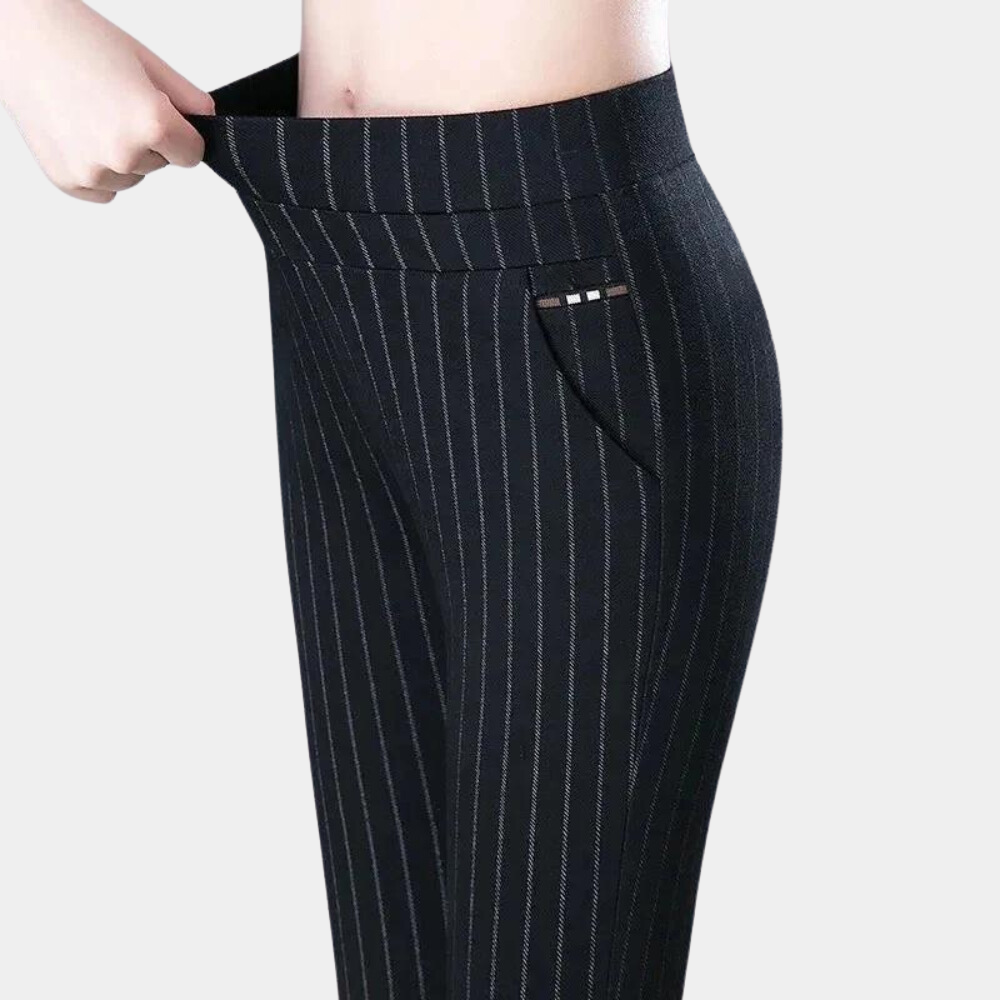 Marge - High Waist Stretch Pants - Women Summer Pants