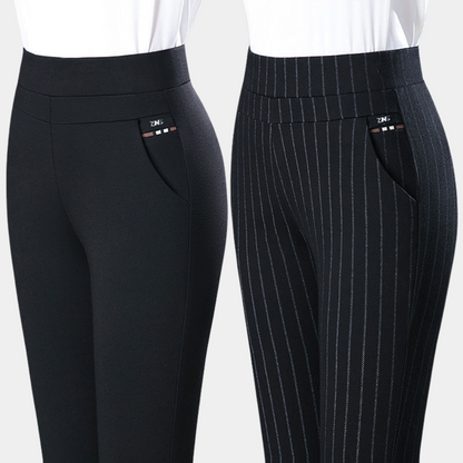 Marge - High Waist Stretch Pants - Women Summer Pants