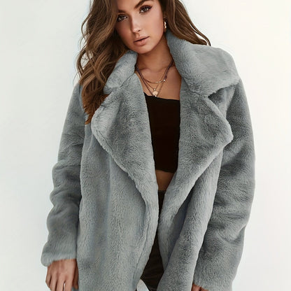 Merlin - Match Your Style And Elegance With Our Trendy Casual Fuzzy Jacket