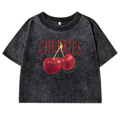 Moise - Retro Cherry Crop Top