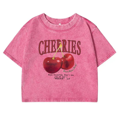 Moise - Retro Cherry Crop Top