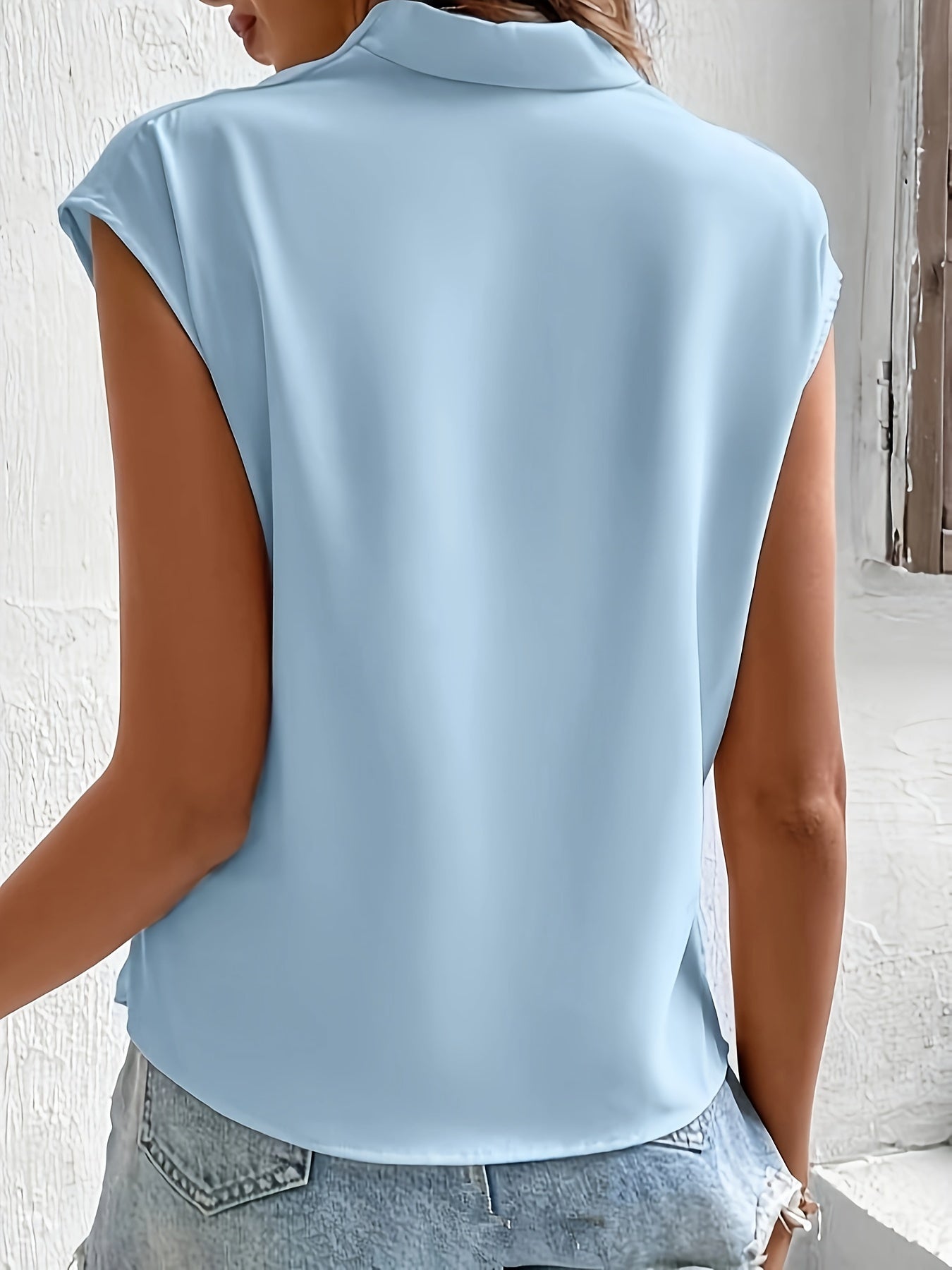 Nadine - Stylish Wrap Blouse That Empowers Confidence