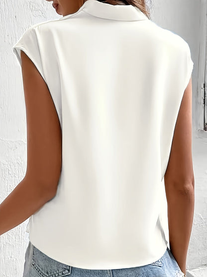 Nadine - Stylish Wrap Blouse That Empowers Confidence