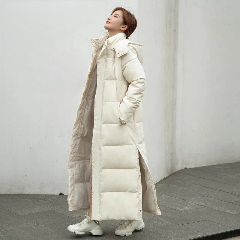 Nora - Windproof Long Puffer Jacket