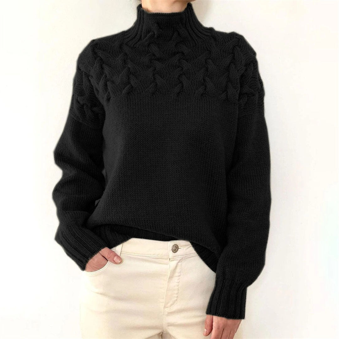 Serena - Women’s Knitted Turtleneck Sweater - Women Winter Sweater