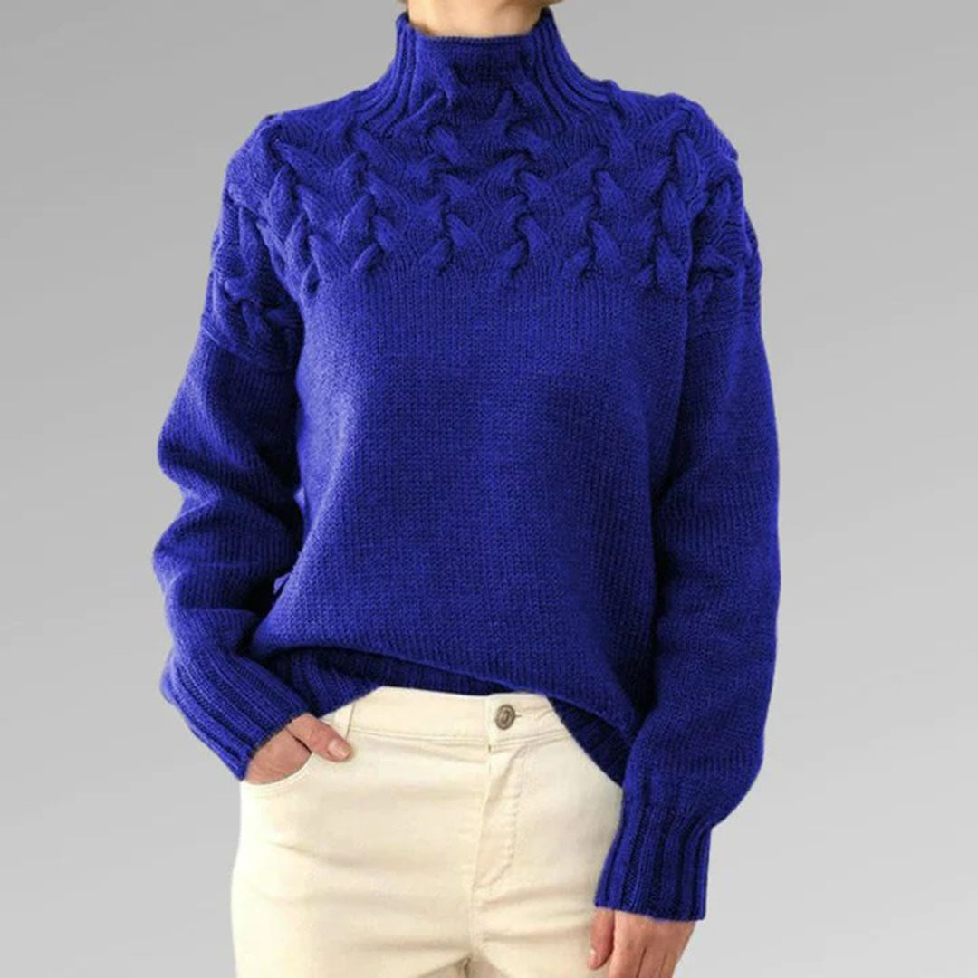 Serena - Women’s Knitted Turtleneck Sweater - Women Winter Sweater