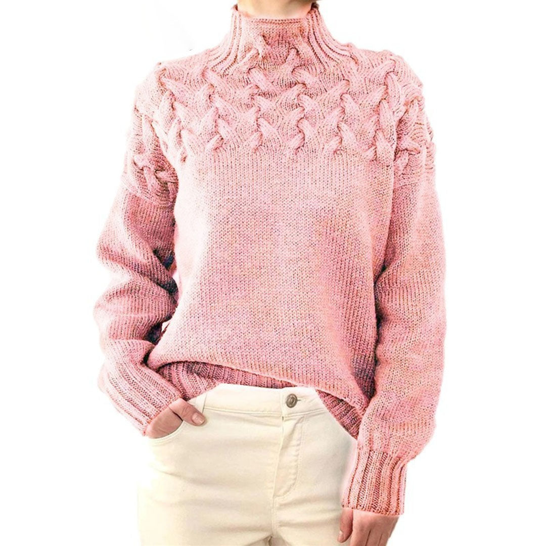 Serena - Women’s Knitted Turtleneck Sweater - Women Winter Sweater